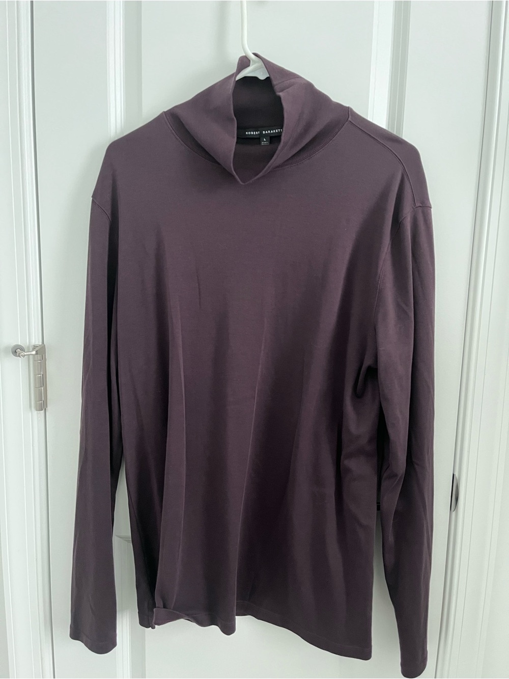 Robert Barakett Men's Ultra Soft Cotton Long Sleeve Turtleneck Shirt